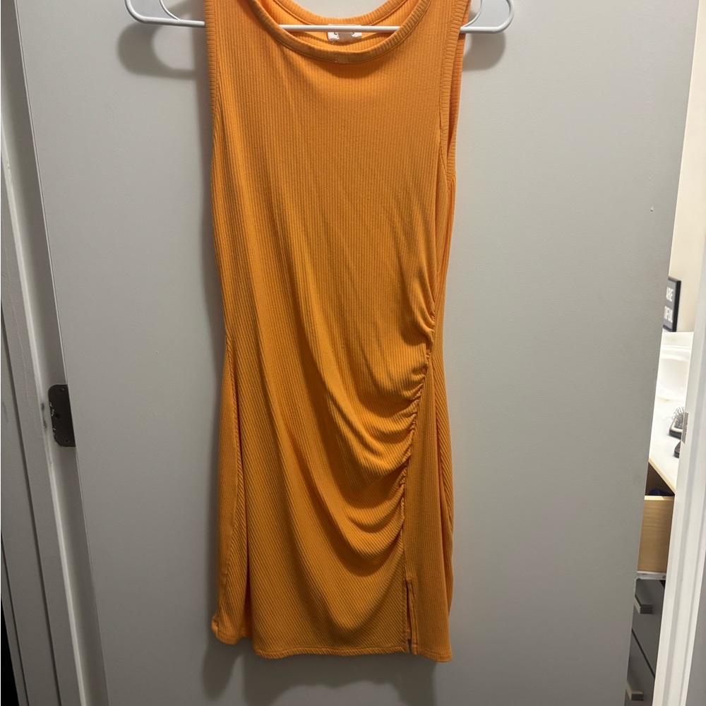 Le Lis Vibrant Orange Mini Dress